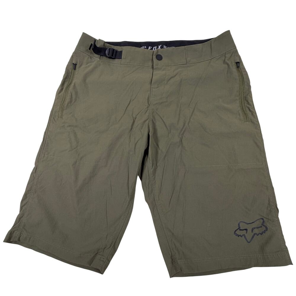 Fox Racing Ranger Mountain Bike Ripstop Stretch Ratchet Shorts Green Menโs Sz 32